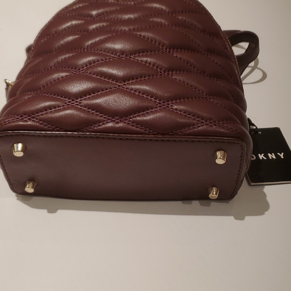 DKNY Lara Quilted Leather Mini Crossbody NWT - Picture 9 of 10